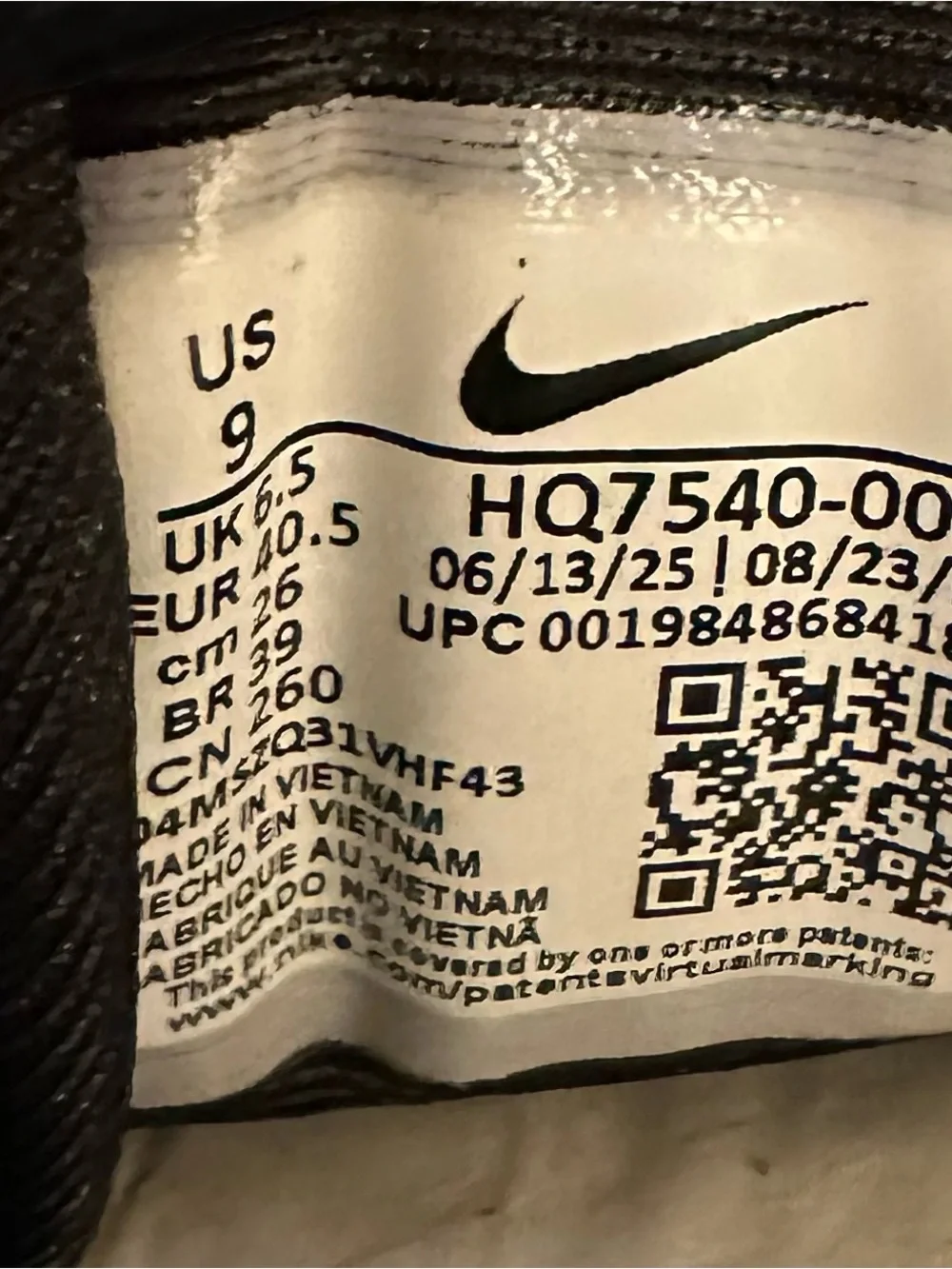 Nike Black Sneakers with Red Highlights